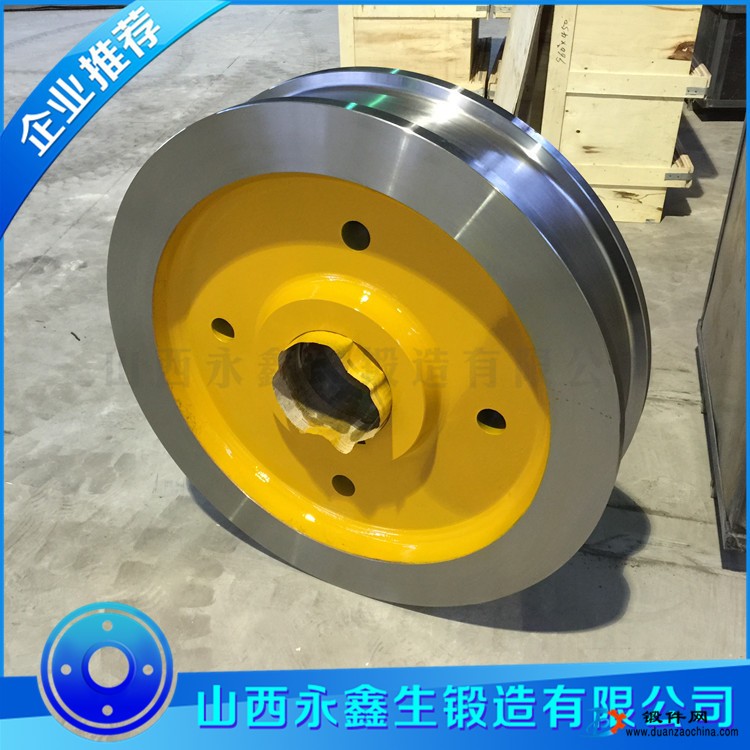 鍛造廠專業(yè)鍛造50SiMn電機(jī)車車輪 定制加工 品質(zhì)保證