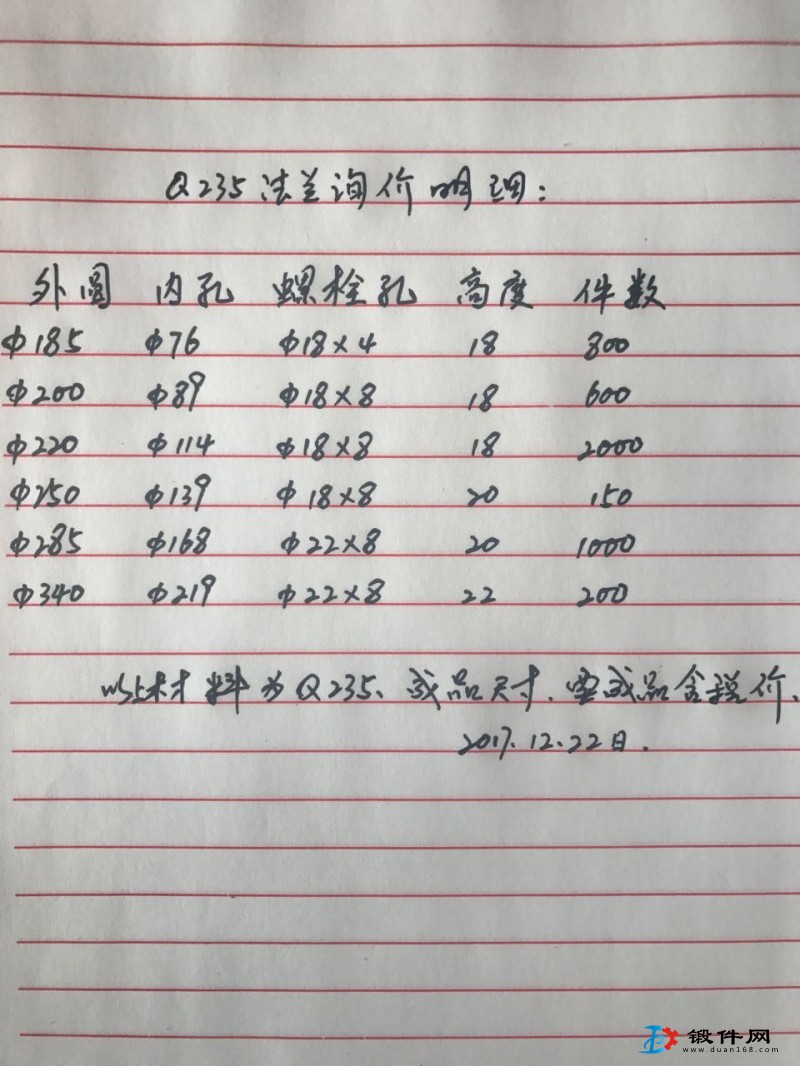 求購法蘭