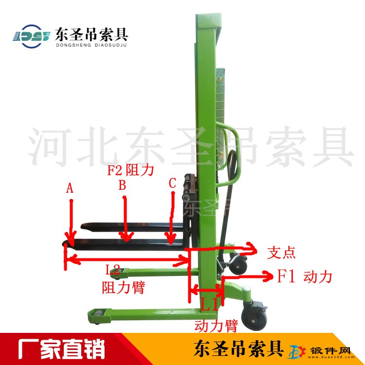微型手動(dòng)堆高叉車替代